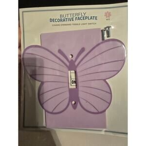 Butterfly Purple Light Switch Faceplate